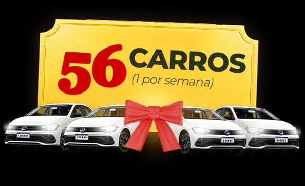 imagem ilustrativa prêmio 1, 56 carros semana